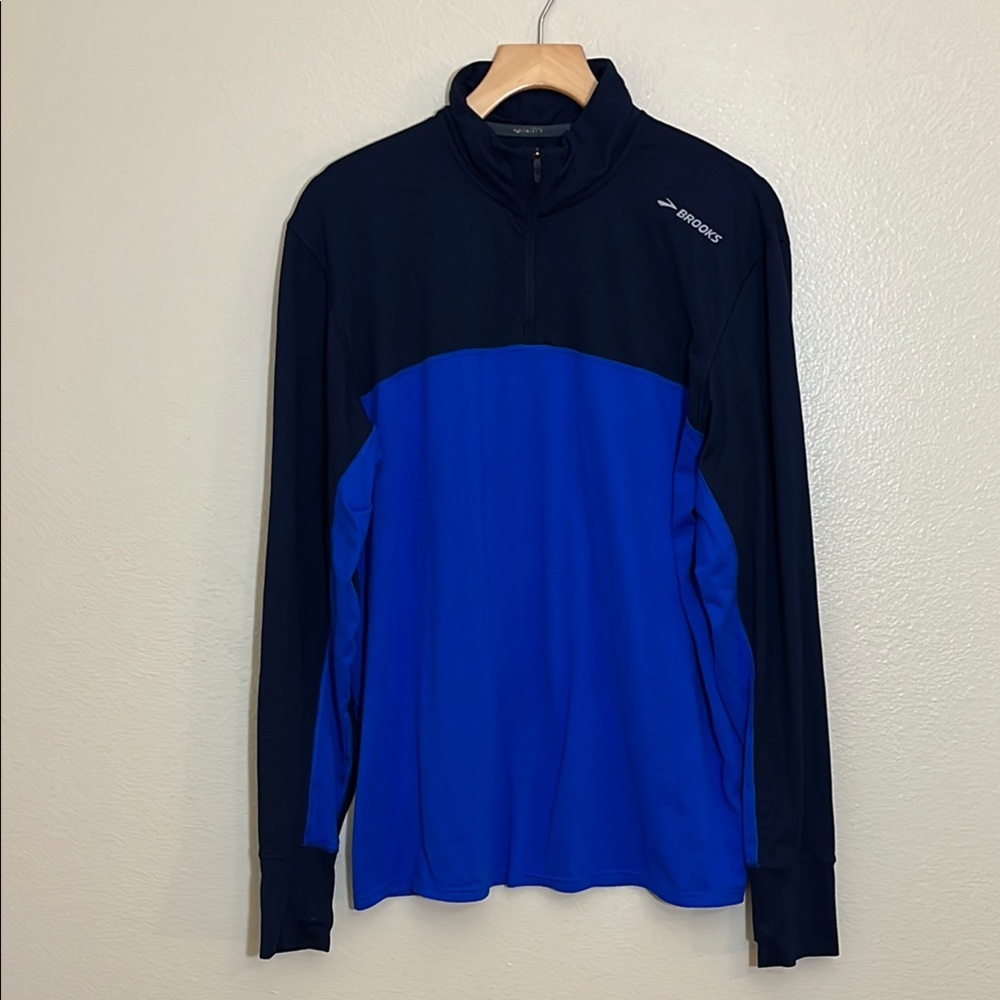 Brooks Blue Running Athletic Pullover